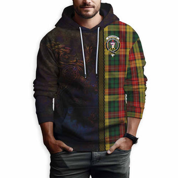 Buchanan Tartan Family Crest Hoodie Alba Gu Brath Be Brave Lion Ancient Style