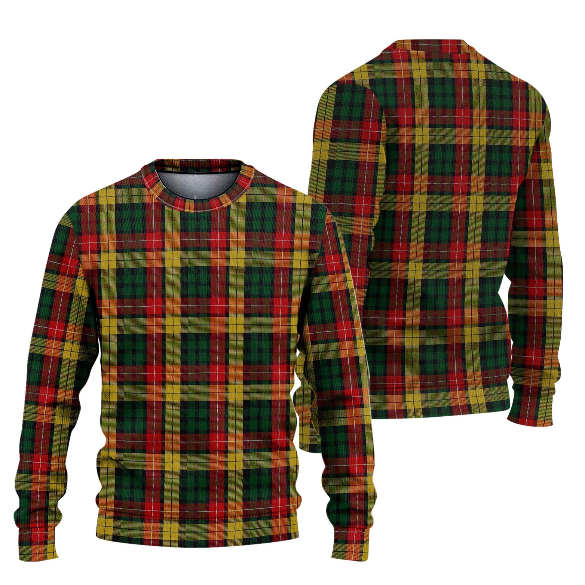 Buchanan Tartan Knitted Sweater Unisex - Tartanvibesclothing