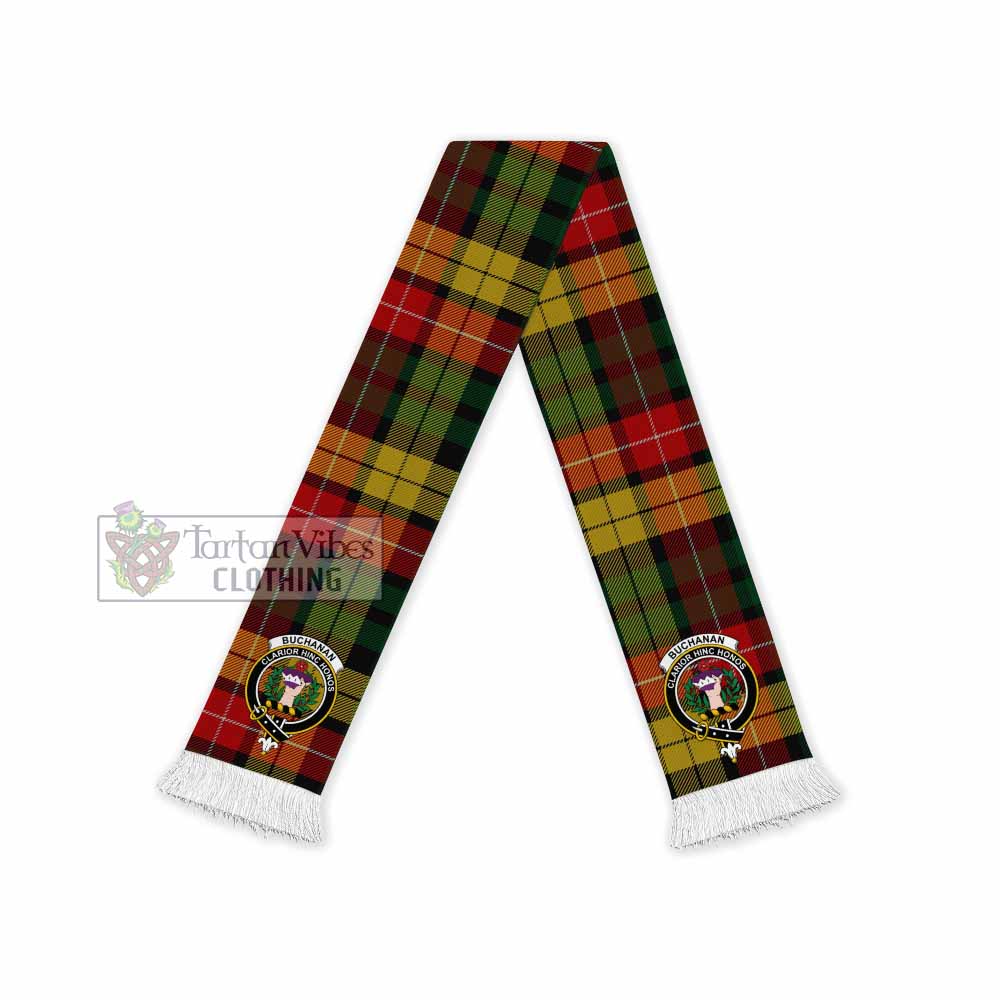 Tartan Vibes Clothing Buchanan Tartan Ruffneck Scarf with Family Crest