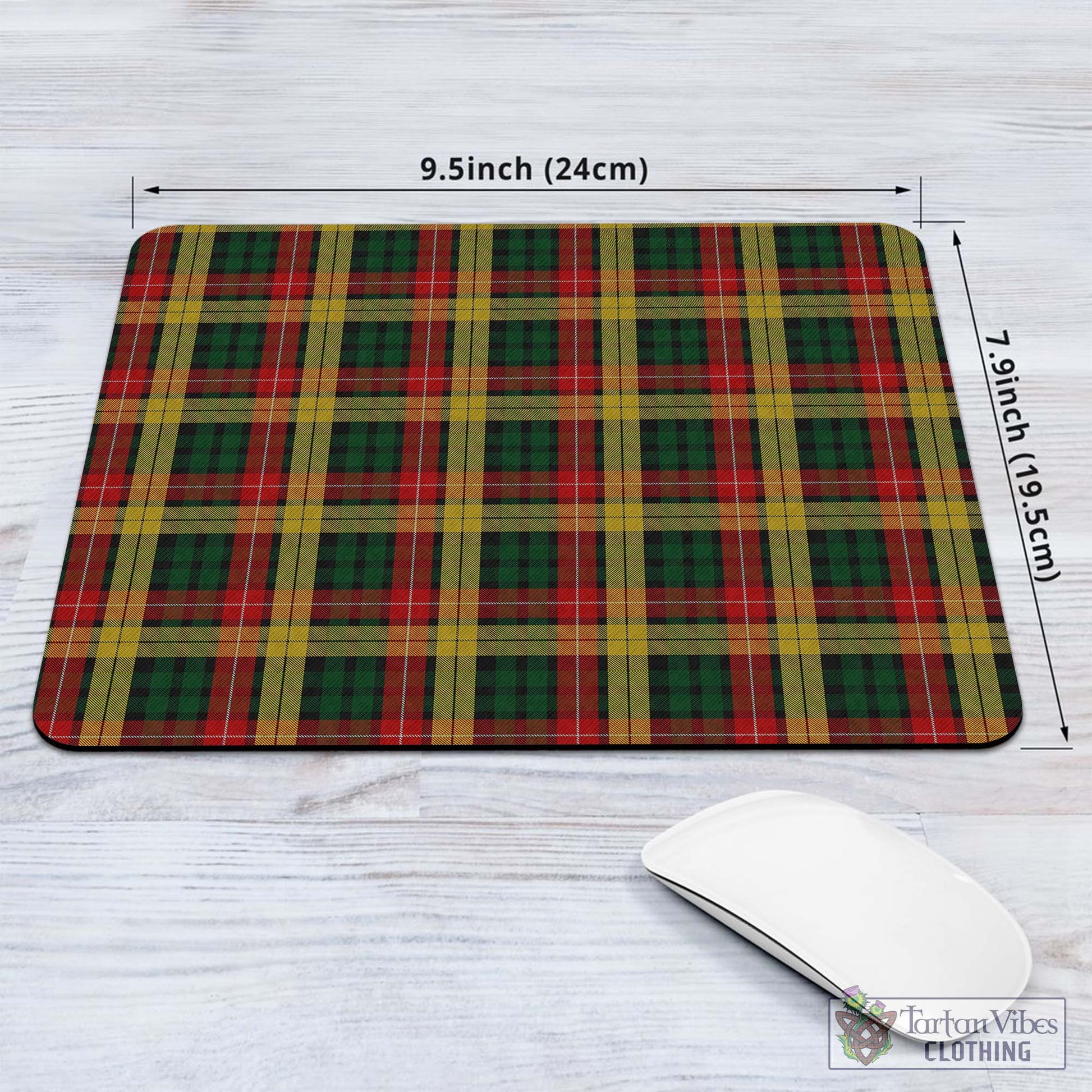 Tartan Vibes Clothing Buchanan Tartan Mouse Pad