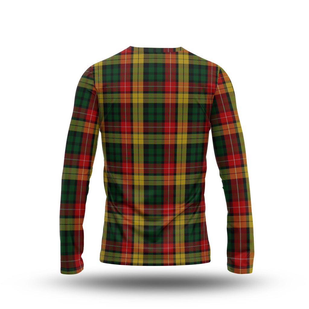 Buchanan Tartan Long Sleeve T-Shirt with Family Crest