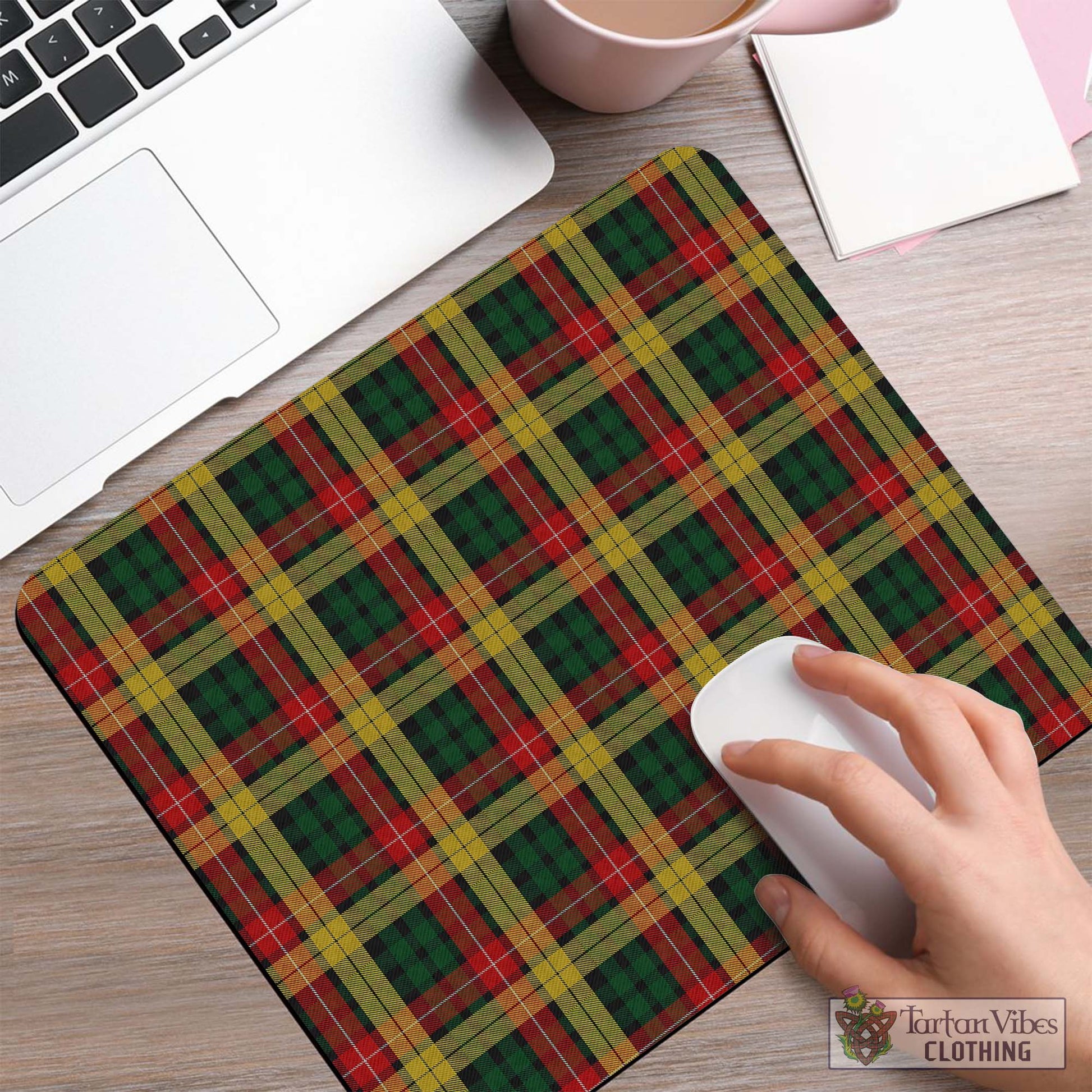 Tartan Vibes Clothing Buchanan Tartan Mouse Pad