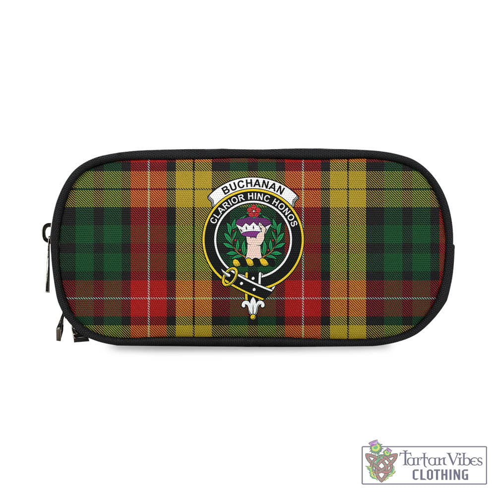 Tartan Vibes Clothing Buchanan Tartan Pen and Pencil Case with Family Crest