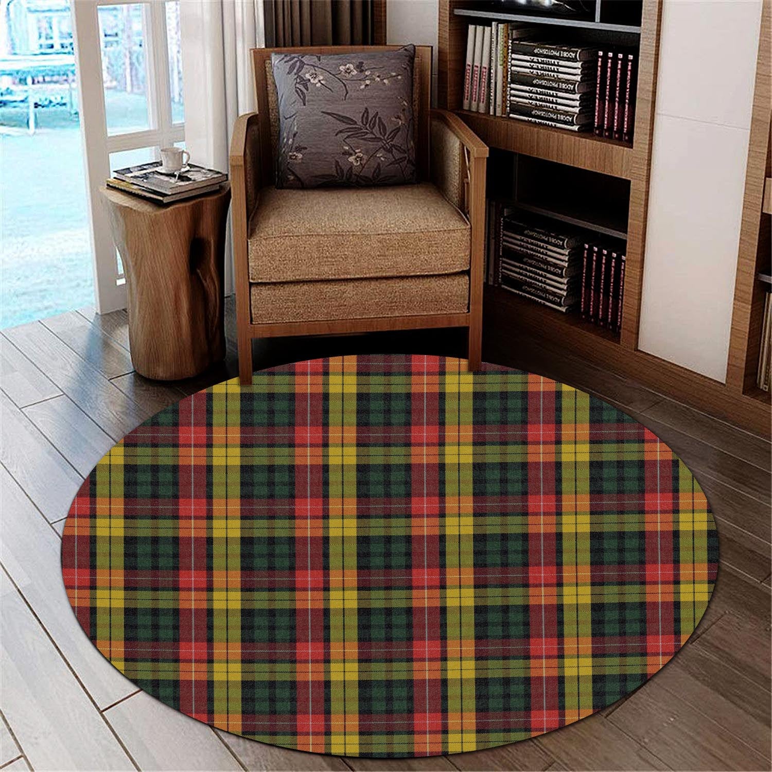 Buchanan Tartan Round Rug - Tartanvibesclothing
