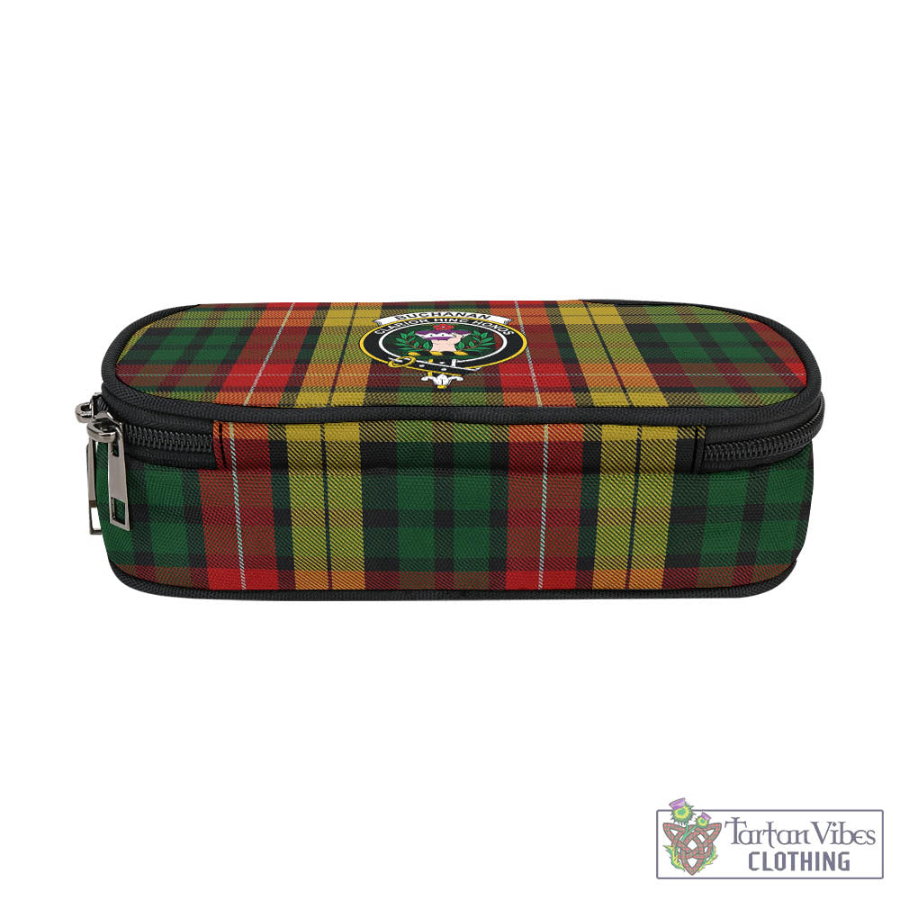 Tartan Vibes Clothing Buchanan Tartan Pen and Pencil Case with Family Crest