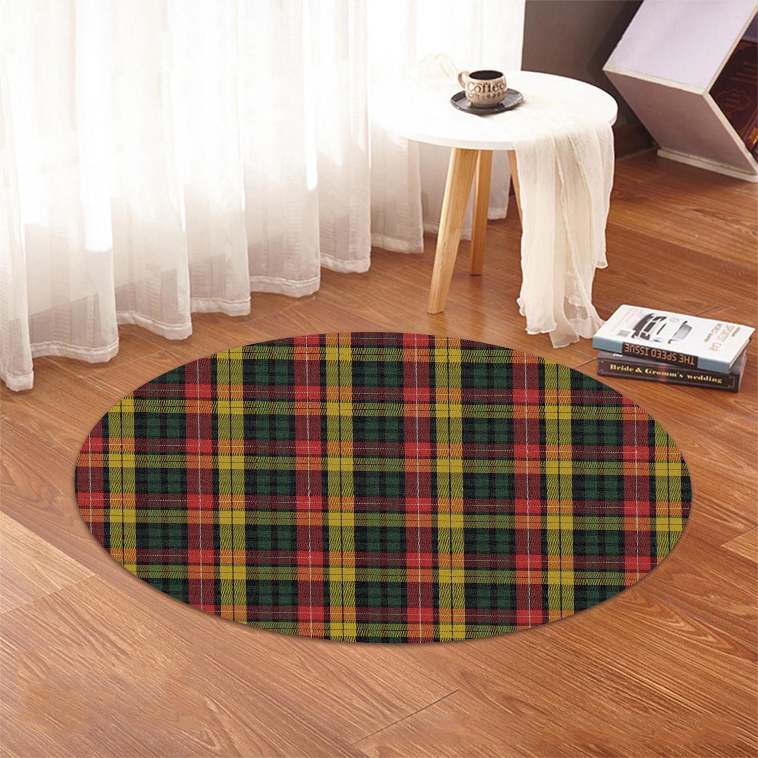 Buchanan Tartan Round Rug - Tartanvibesclothing