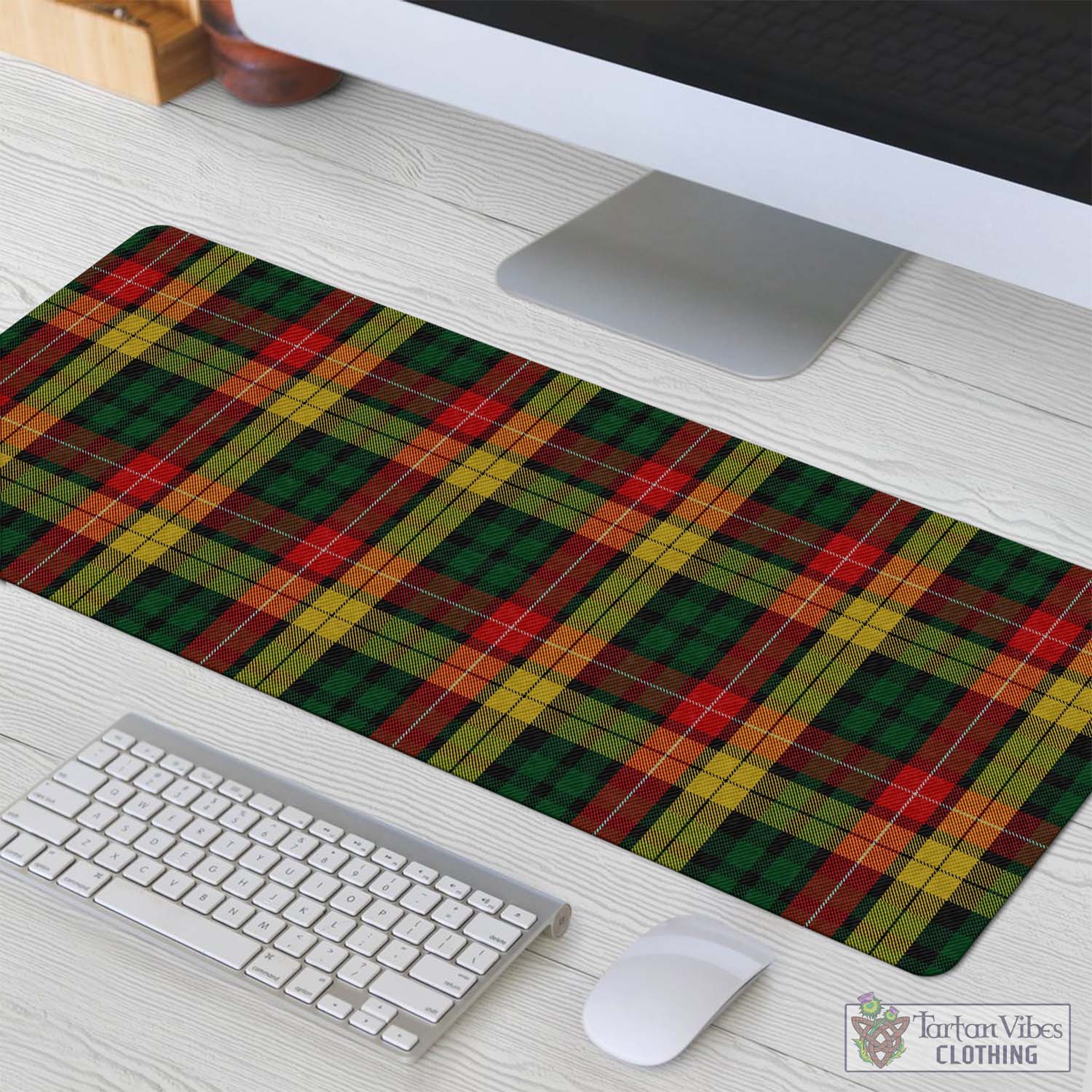 Tartan Vibes Clothing Buchanan Tartan Mouse Pad