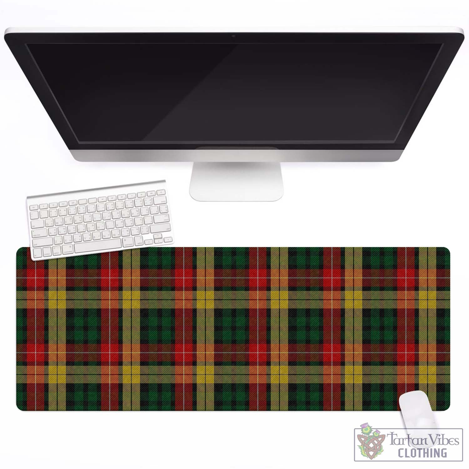 Tartan Vibes Clothing Buchanan Tartan Mouse Pad