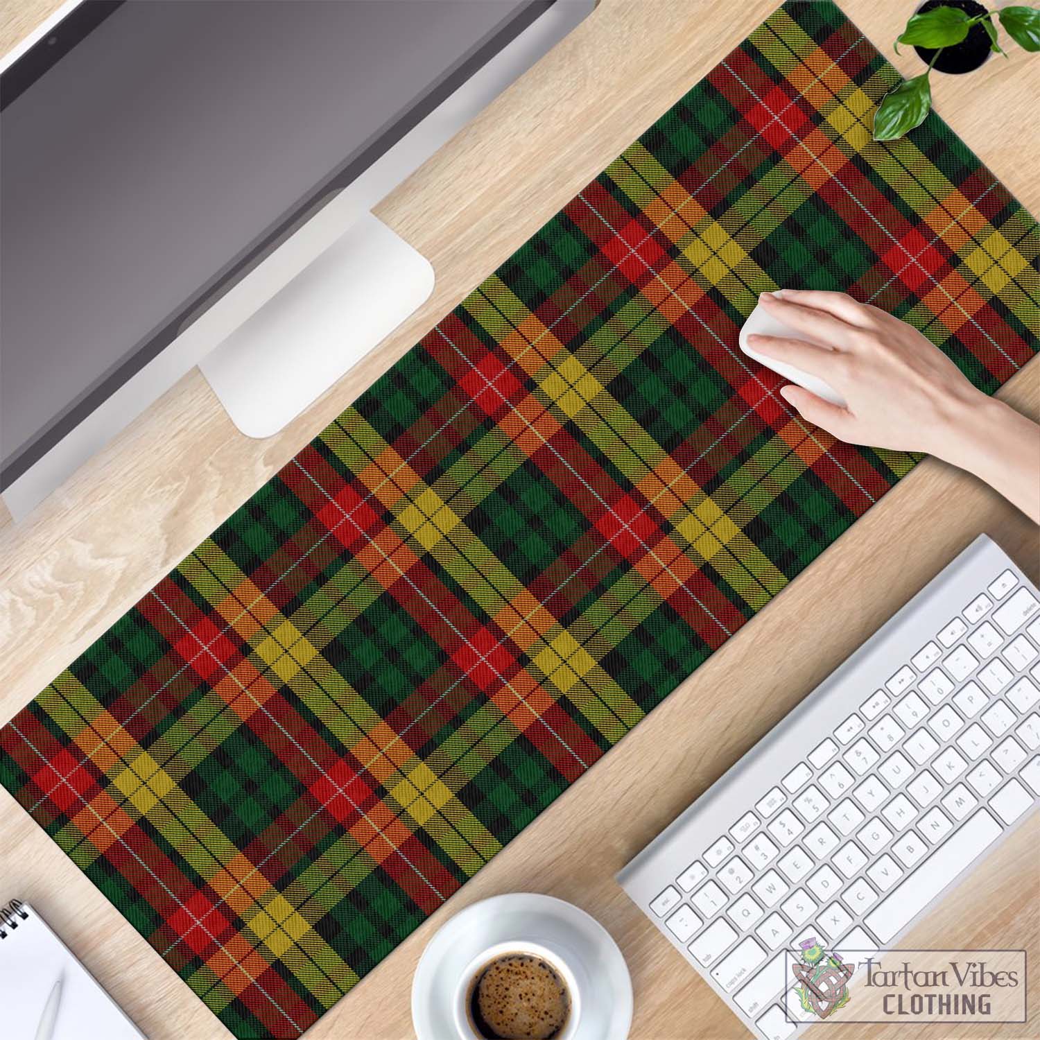 Tartan Vibes Clothing Buchanan Tartan Mouse Pad