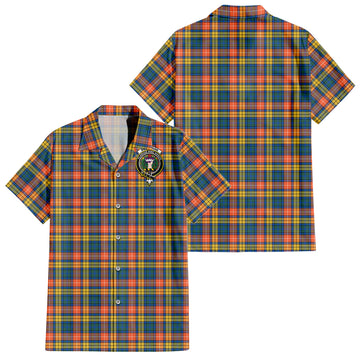 buchanan-ancient-tartan-short-sleeve-button-down-shirt-with-family-crest