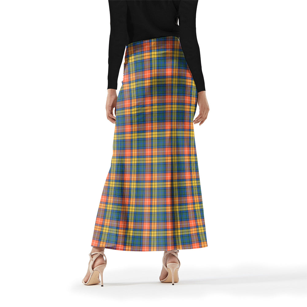 Buchanan Ancient Tartan Womens Full Length Skirt - Tartanvibesclothing