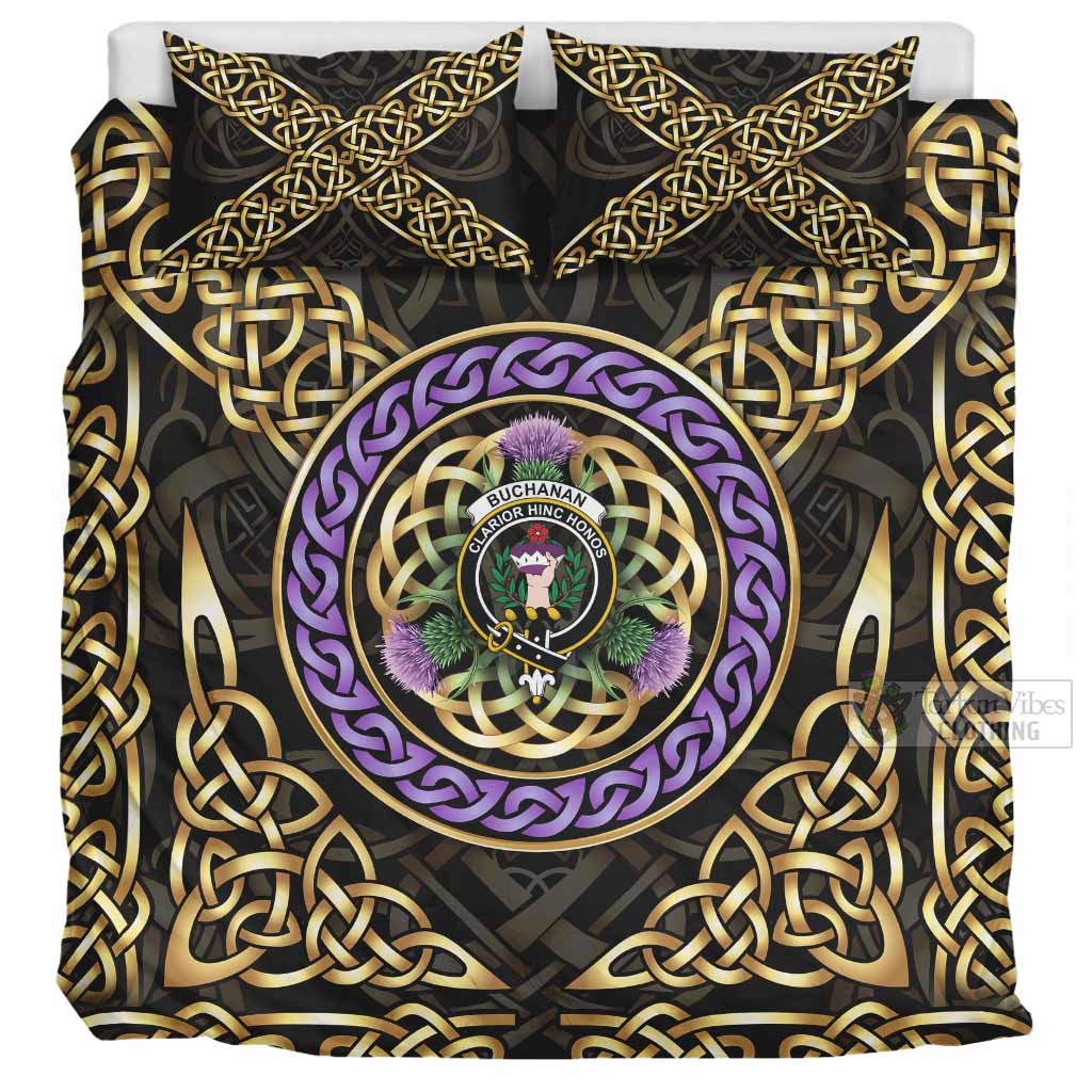 Buchanan Clan Crest Bedding Set Celtic Scottish Thistle