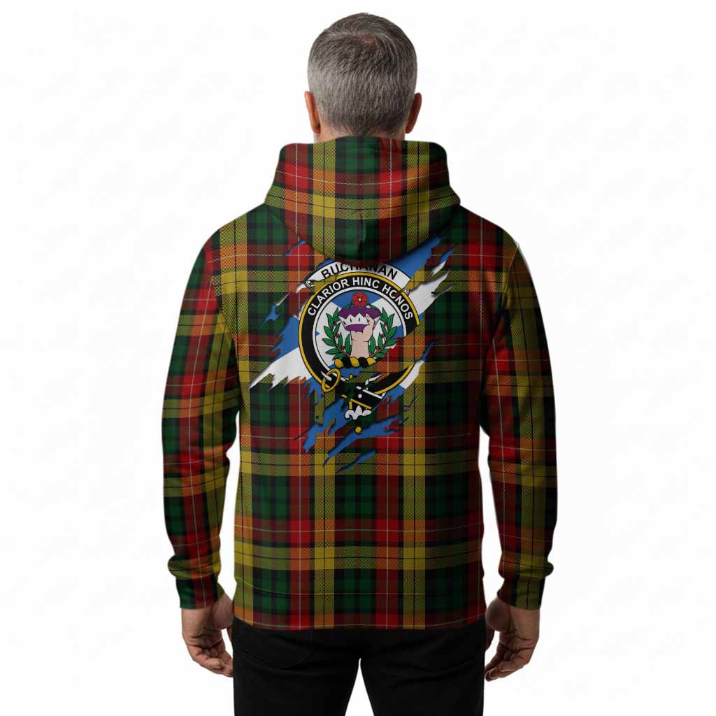 Buchanan Clan Crest In Me Tartan Hoodie Scotland Flag Style