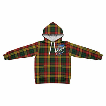 Buchanan Clan Crest In Me Tartan Kid Hoodie Scotland Flag Style