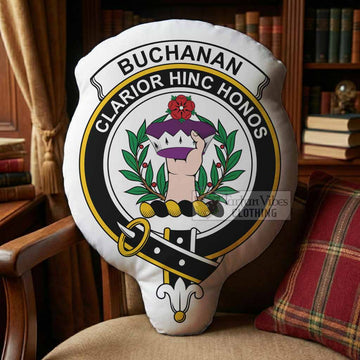 Buchanan Clan Crest Shaped Throw Pillow, Scottish Clan Badge Decorative Pillow