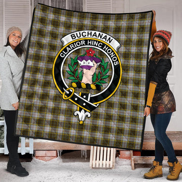 Buchanan Dress Tartan Quilt with Family Crest