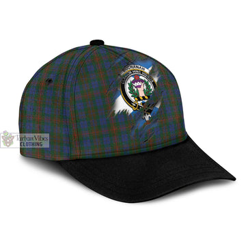 Buchanan Hunting Tartan Classic Cap with Family Crest In Me Style