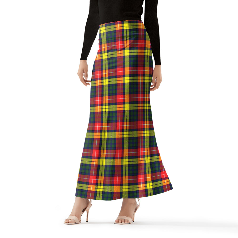 Buchanan Modern Tartan Womens Full Length Skirt Female - Tartanvibesclothing
