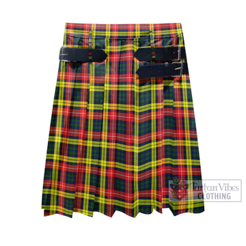 Buchanan Modern Tartan Men's Pleated Skirt - Fashion Casual Retro Scottish Kilt Style