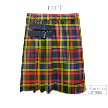 Buchanan Modern Tartan Men's Pleated Skirt - Fashion Casual Retro Scottish Kilt Style