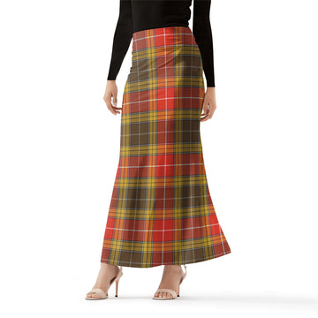 Buchanan Old Set Weathered Tartan Womens Full Length Skirt