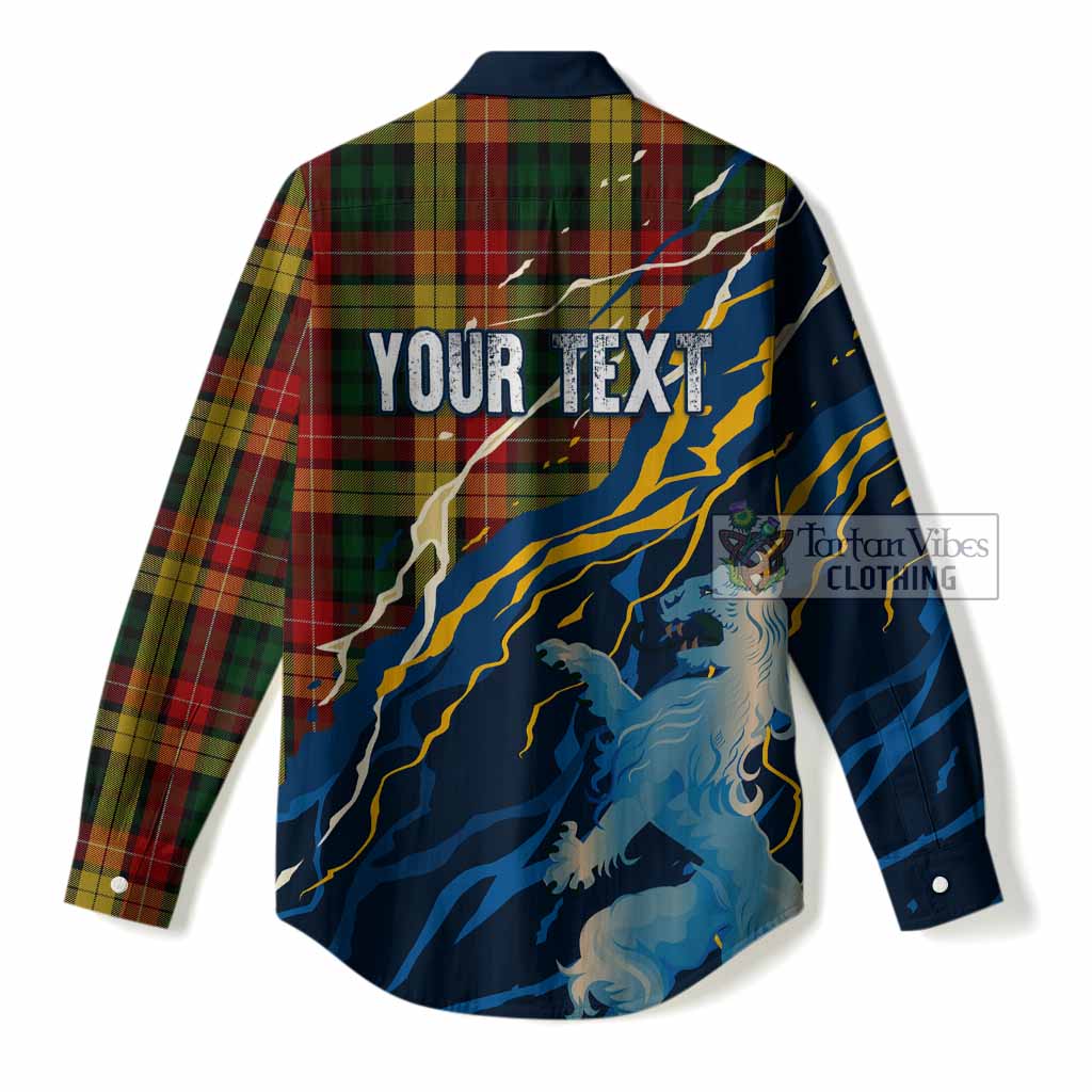 Buchanan Scotland Tartan Women Casual Shirt WC2026 Football - We'll Be Coming