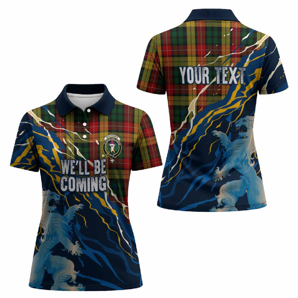 Buchanan Scotland Tartan Women Polo Shirt WC2026 Football - We'll Be Coming