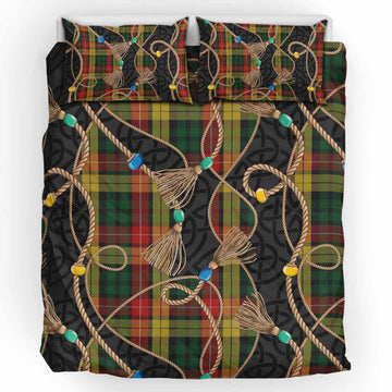 Buchanan Scottish Tartan Twisted Ropes Stylized Bedding Set UK Bedding Set UK King 91*87 inch - Tartan Vibes Clothing