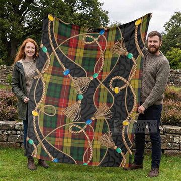 Buchanan Scottish Tartan Twisted Ropes Stylized Blanket - Tartan Vibes Clothing