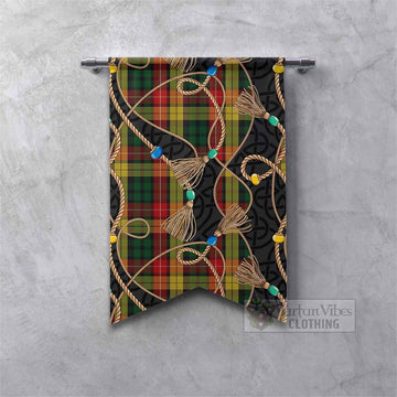 Buchanan Scottish Tartan Twisted Ropes Stylized Gonfalon