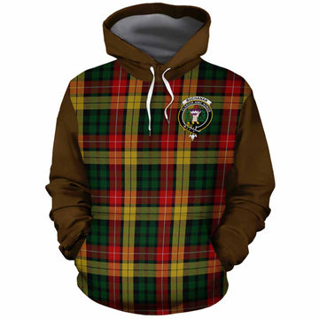 Buchanan Tartan Accent Cotton Hoodie with Family Crest