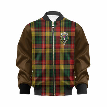 Buchanan Tartan Accent Kid Bomber Jacket with Family Crest