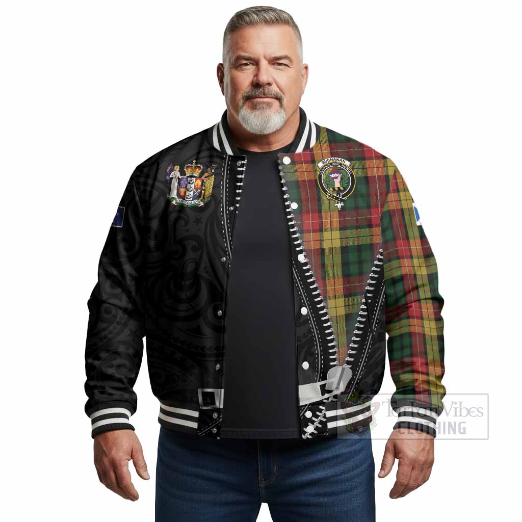 Buchanan Tartan Baseball Jacket New Zealand Pattern Unique Zipper Stylized