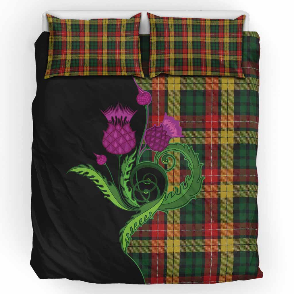 Buchanan Tartan Bedding Set Traditional Scottish Thistle UK Bedding Set UK King 91*87 inch - Tartan Vibes Clothing