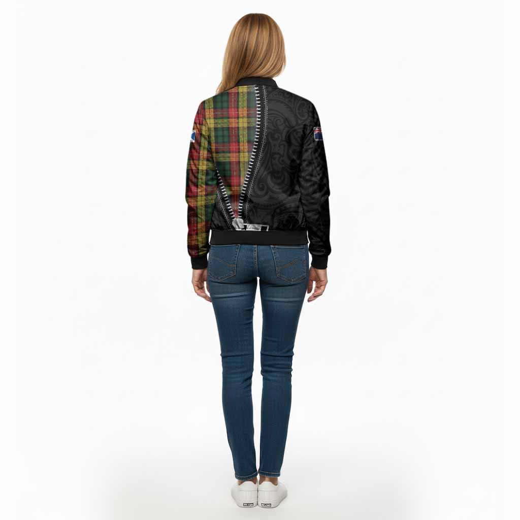 Buchanan Tartan Bomber Jacket New Zealand Pattern Unique Zipper Stylized