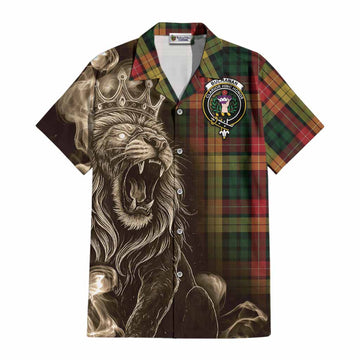 Buchanan Tartan Cotton Hawaiian Shirt Roaring Lion Heritage