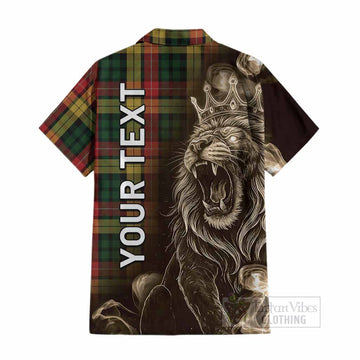 Buchanan Tartan Cotton Hawaiian Shirt Roaring Lion Heritage