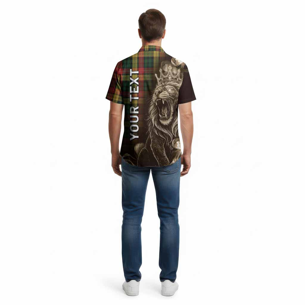 Buchanan Tartan Cotton Hawaiian Shirt Roaring Lion Heritage