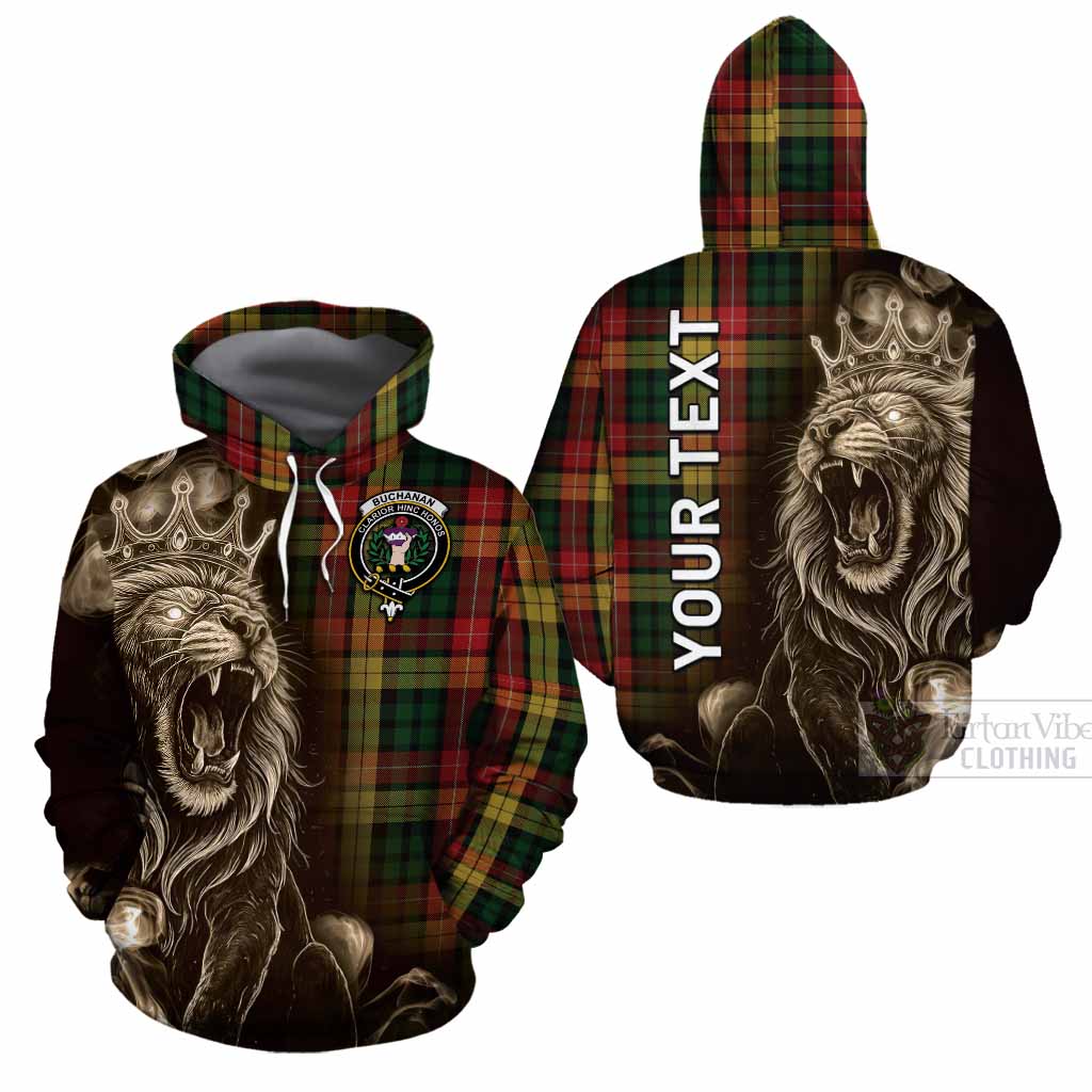 Buchanan Tartan Cotton Hoodie Roaring Lion Heritage