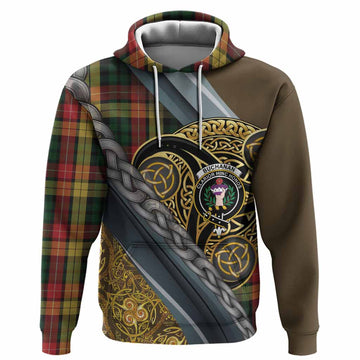 Buchanan Tartan Crest Hoodie Scottish Triskele Celtic
