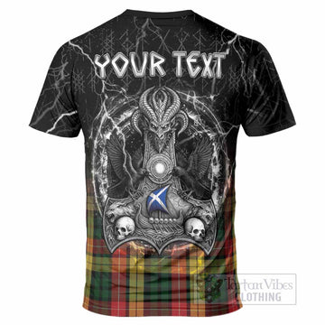 Buchanan Tartan Crest T-Shirt Celtic Odin's Raven Legacy