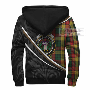 Buchanan Tartan Family Crest Sherpa Hoodie Celtic Scottish Thistle Floral - Tartan Vibes Clothing