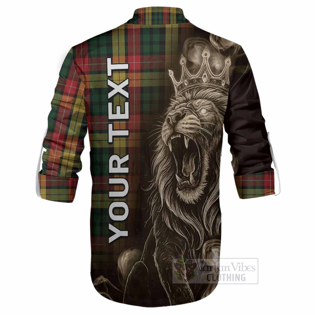 Buchanan Tartan Ghillie Shirt Roaring Lion Heritage
