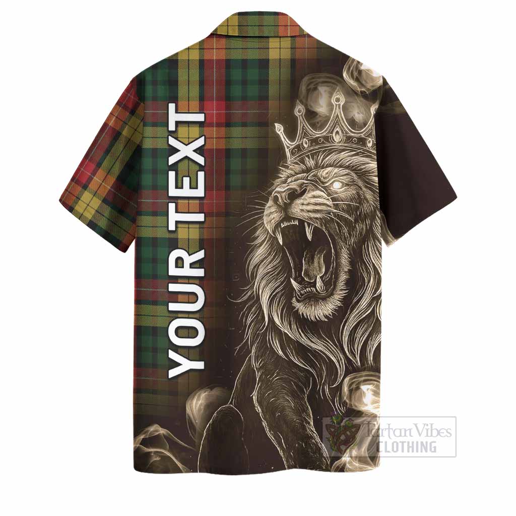 Buchanan Tartan Hawaiian Shirt Roaring Lion Heritage