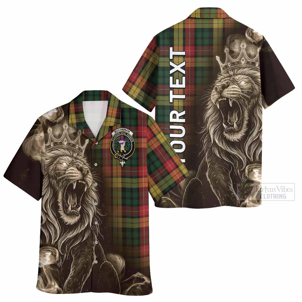 Buchanan Tartan Hawaiian Shirt Roaring Lion Heritage