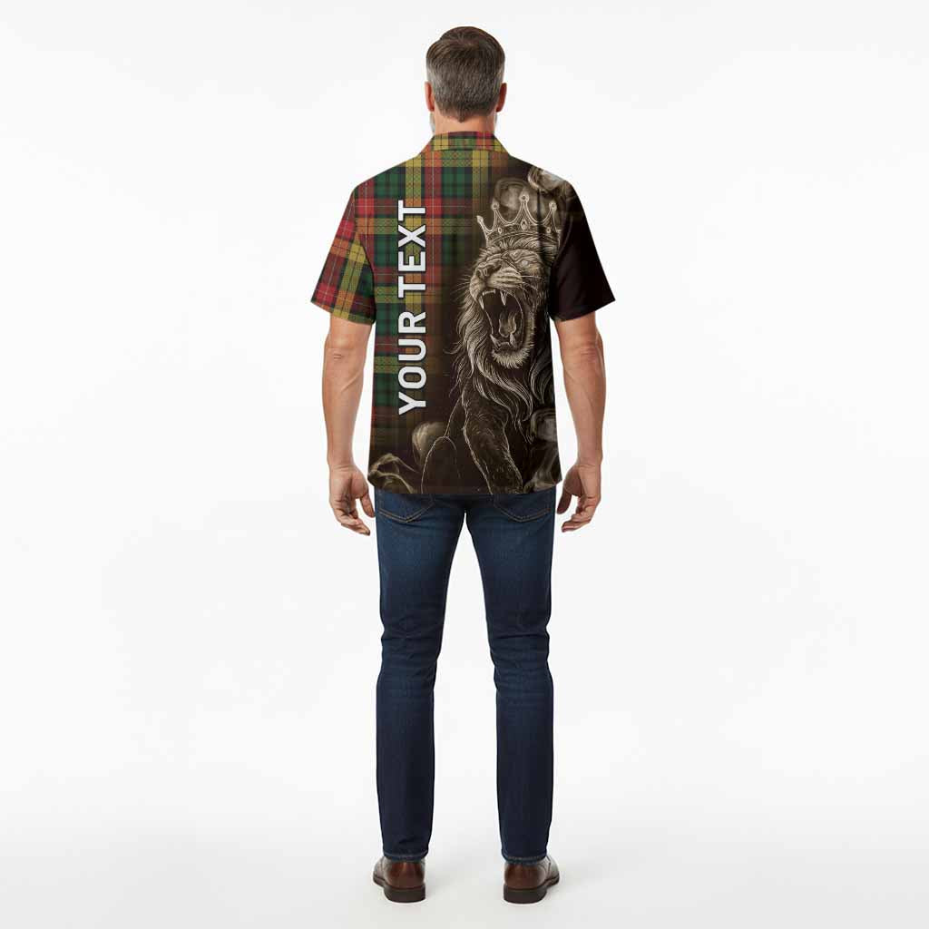 Buchanan Tartan Hawaiian Shirt Roaring Lion Heritage