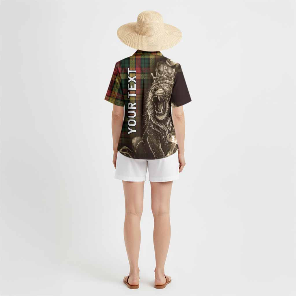 Buchanan Tartan Hawaiian Shirt Roaring Lion Heritage