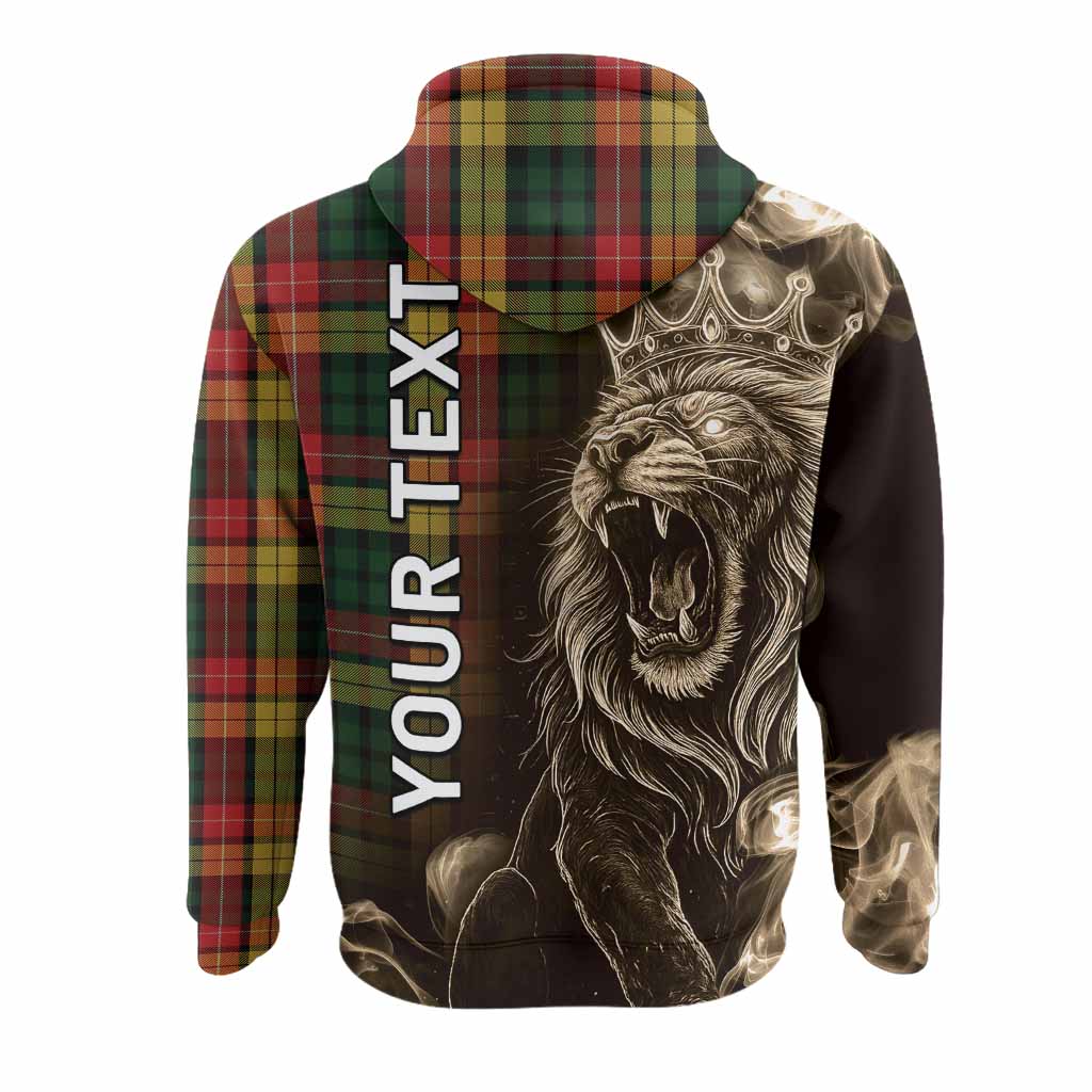 Buchanan Tartan Hoodie Roaring Lion Heritage
