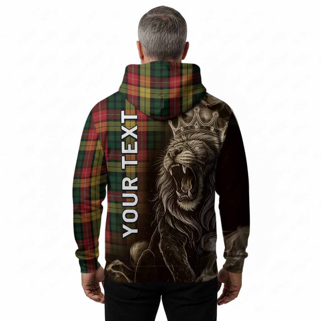 Buchanan Tartan Hoodie Roaring Lion Heritage