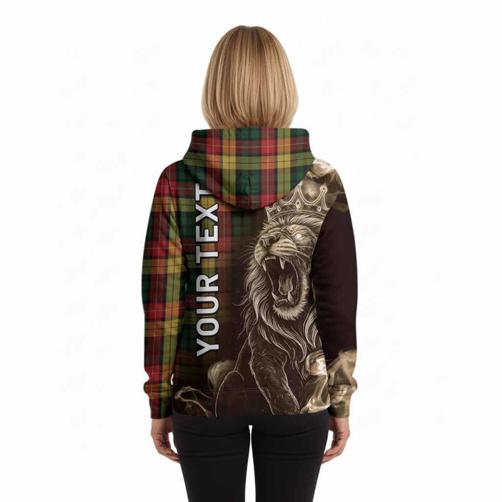 Buchanan Tartan Hoodie Roaring Lion Heritage